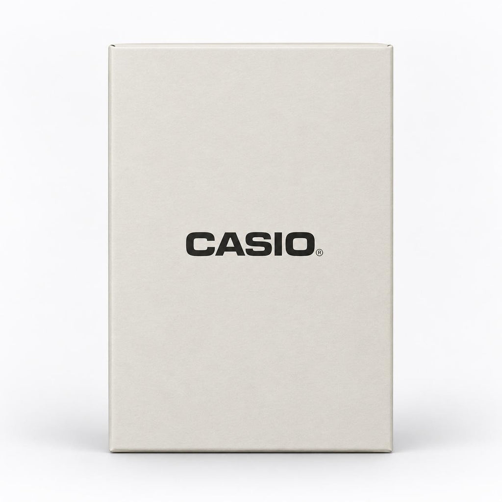 Casio presentation box supplied with the custom watch